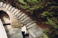 Dan Dorrough; steps behind Garrett Chapel; Our_Wedding